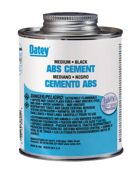(image for) Black Cement For ABS 8 oz.