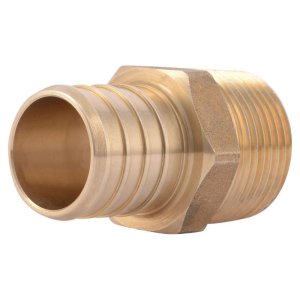 (image for) 1 in. PEX x 3/4 in. Dia. MPT Brass Adapter