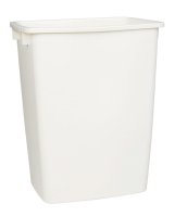 (image for) 9 gal. Bisque Open Top Wastebasket