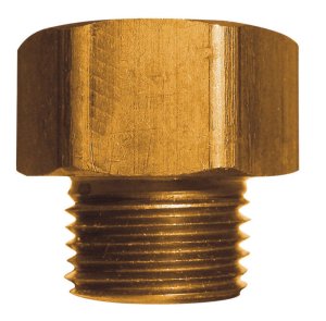 (image for) Brass 3/4 in. Dia. x 1/2 in. Dia. Hose Adapter Yellow 1 pk