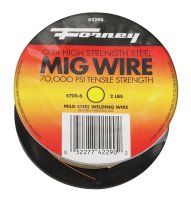 (image for) Forney 0.024 in. Mild Steel MIG Welding Wire 70000 psi 2 lb