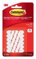 (image for) Command Mini Foam Adhesive Strips .5 in. L 12 pk