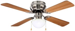 (image for) 42 in. Ceiling Fan with LED Light Brushed Nickel