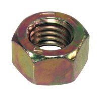 (image for) 7/8 in. Zinc Dichromate Steel USS Hex Nut 10 pk