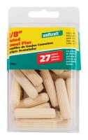 (image for) Fluted Hardwood Dowel Pin 3/8 in. Dia. x 1-1/2 in. L 1