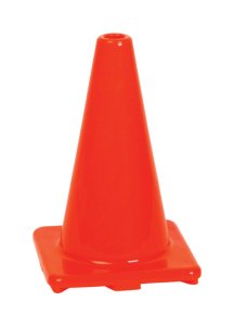 (image for) 12 in. Round Orange Safety Cone 1 pk