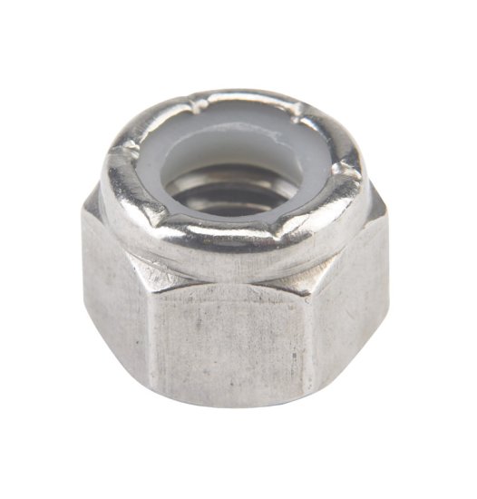 (image for) 3/8 in. Stainless Steel SAE Nylon Lock Nut 50 pk