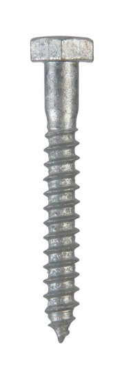 (image for) 1/4 in. x 2 in. L Hex Hot Dipped Galvanized Steel Lag Sc