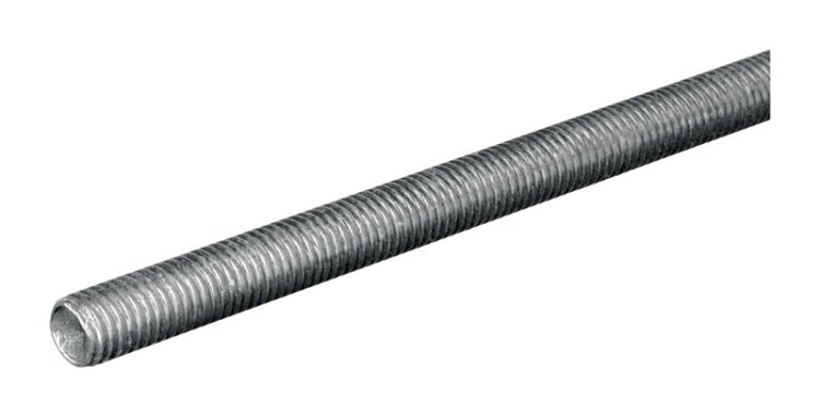 (image for) 7/16-14 in. Dia. x 24 in. L Steel Threaded Rod