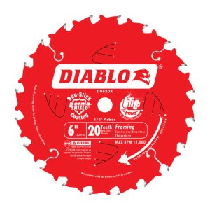 (image for) Diablo 6 in. Dia. x 1/2 in. Carbide Tip Metal Framing Blade 20 t