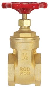 (image for) 1-1/2 in. Brass Gate Valve Lead-Free FIP