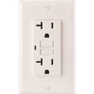 (image for) GFCI 20 Amp 120-Volt White