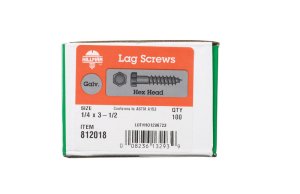 (image for) 1/4 in. x 3-1/2 in. L Hex Hot Dipped Galvanized Steel La