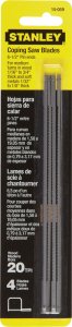 (image for) 6-1/2 in. Steel Coping Saw Blade 20 TPI 4 pk