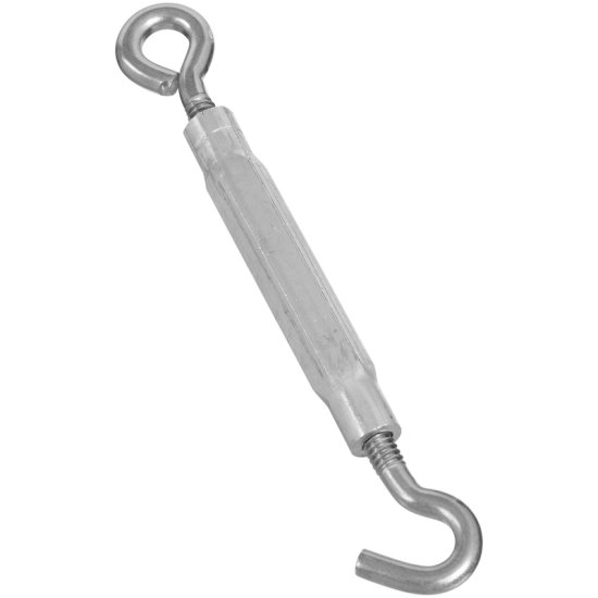 (image for) National Hardware Silver Stainless Steel 7-1/2 in. L Hook/Eye Tu