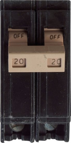 (image for) 20 amps Plug In 2-Pole Circuit Breaker Eaton Cutler-Hammer