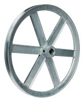 (image for) 10 in. Dia. Zinc Single V Grooved Pulley