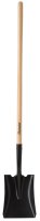 (image for) Steel 8 in. W x 56 in. L Square Point Shovel Wood Hand