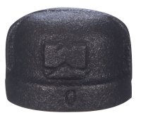 (image for) 1-1/2 in. FIP Black Malleable Iron Cap