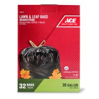 (image for) 39 gal. Lawn and Leaf Bags Drawstring 32 pk