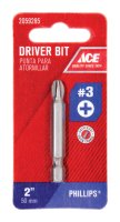 (image for) Phillips 3 x 2 in. L Screwdriver Bit S2 Tool Steel 1 pc.