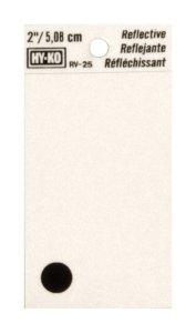 (image for) 2 in. Reflective Black Vinyl Self-Adhesive Special Charact