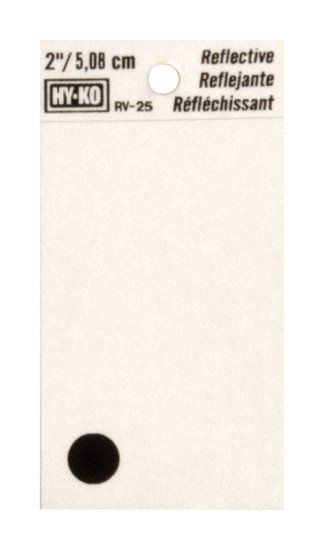 (image for) 2 in. Reflective Black Vinyl Self-Adhesive Special Charact