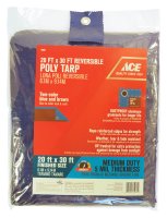 (image for) 20 ft. W x 30 ft. L Medium Duty Polyethylene Tarp Blue/Brown