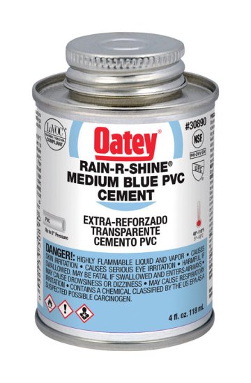 (image for) Rain-R-Shine Blue Cement For PVC 4 oz.