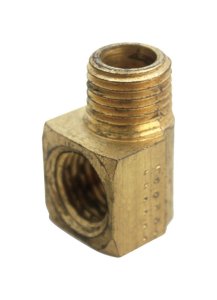(image for) 3/4 in. FPT x 3/4 in. Dia. MPT Brass 90 Degree Street Elbow