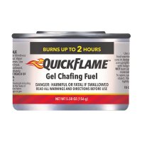 (image for) Quick Flame Silver Chafing Fuel 2.24 in. H x 3.36 in. W x