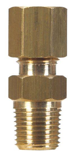 (image for) 5/8 in. Compression x 1/2 in. Dia. Male Brass Connector