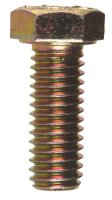 (image for) 3/8 in. Dia. x 1 in. L Heat Treated Steel Hex Head Cap S