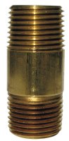 (image for) 1/4 in. MPT x 1/4 in. Dia. x 6 in. L MPT Brass Nipple