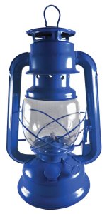 (image for) Blue Lantern 12 in. H x 5-1/2 in. W x 11 in. L 1 pk