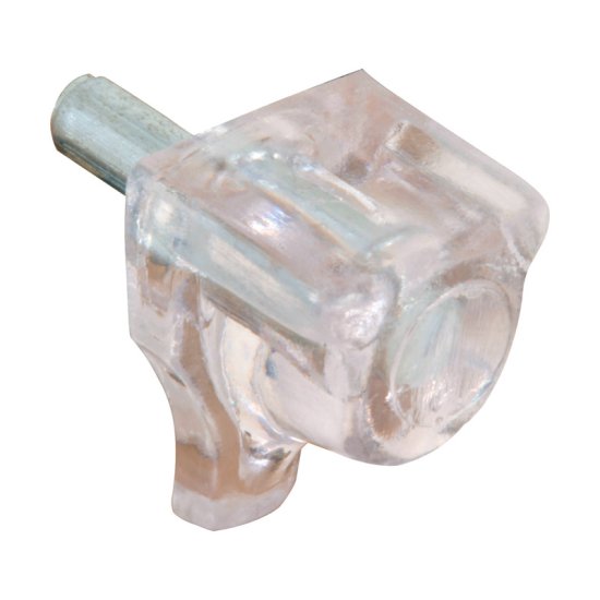 (image for) Clear Plastic/Steel Shelf Support Peg 1/8 inch Ga. 0.