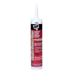 (image for) Kwik Seal Plus White Siliconized Latex Kitchen and Bath Sealant