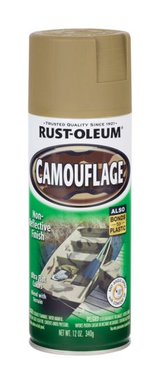 (image for) Specialty Flat Khaki Camouflage Spray Paint 12 oz.