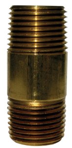 (image for) 3/8 in. MPT x 3/8 in. Dia. x 2-1/2 in. L MPT Brass Nipple