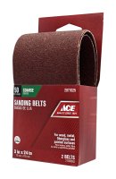 (image for) 24 in. L x 3 in. W Aluminum Oxide Sanding Belt 50 Grit Coars