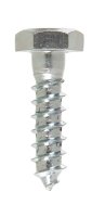 (image for) 1/4 in. x 1 in. L Hex Zinc-Plated Steel Lag Screw 100 pk