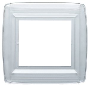(image for) Clear 2 gang Plastic Wall Plate Shield 1 pk