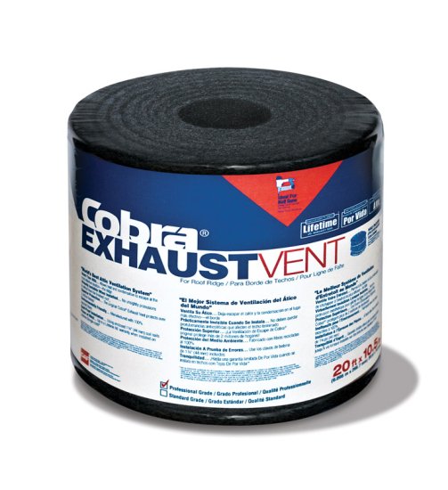 (image for) GAF Cobra 0.75 in. H X 10.5 in. W X 240 in. L Black Fiber/Polyes