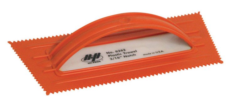 (image for) QLT 4-1/2 in. W Plastic Notched Trowel