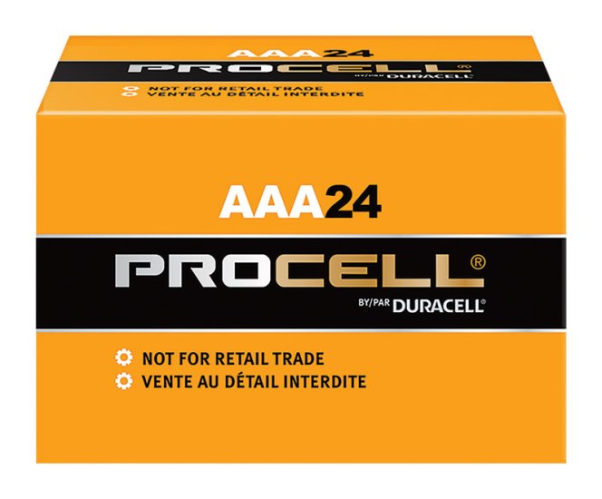 (image for) AAA Procell Alkaline Batteries 24 pk Boxed