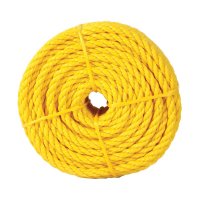 (image for) 1/2 in. D X 100 ft. L Yellow Twisted Polypropylene Rope