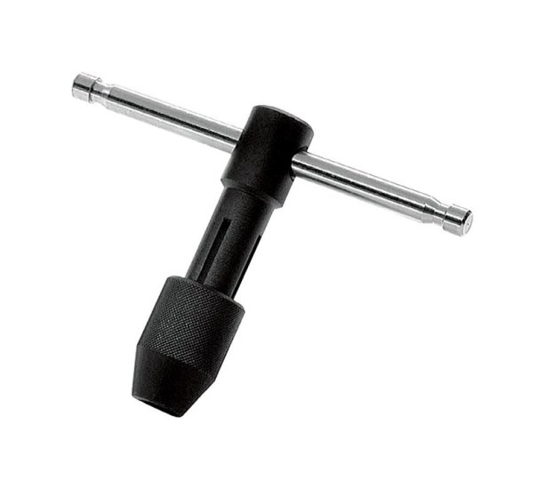 (image for) High Carbon Steel T-Handle Tap Wrench #0 to 1/4 in.