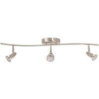 (image for) 30-3/8 in. 3-Light Brushed Nickel Track Lighting Kit