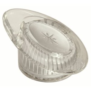 (image for) Valley Bathroom Handle in Clear