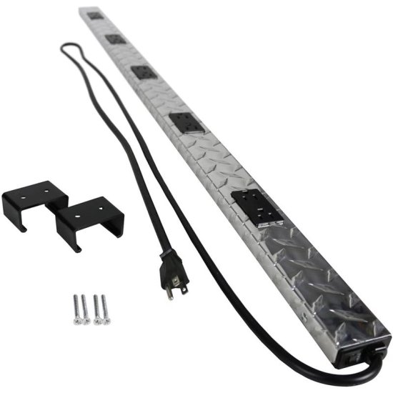 (image for) Legrand 6 ft. L 10 outlets Power Strip Silver